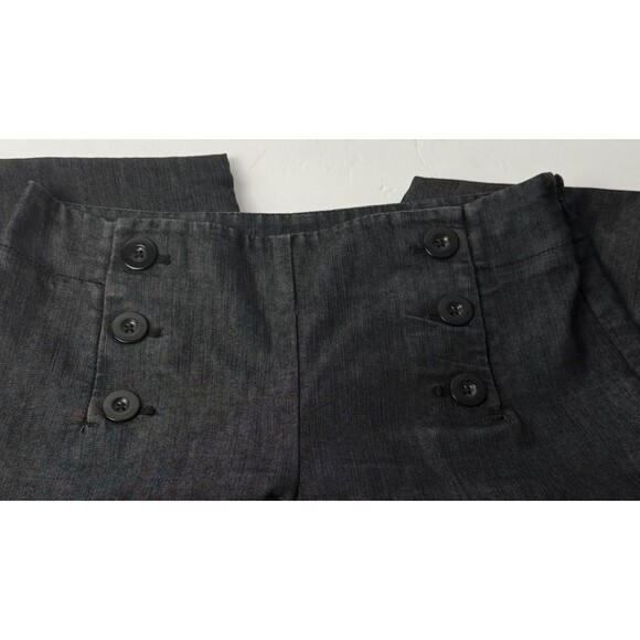 Kenneth Cole Reaction 4 Flare Jeans Dark Wash Flat Front Stretch Retro Urban - Picture 3 of 4